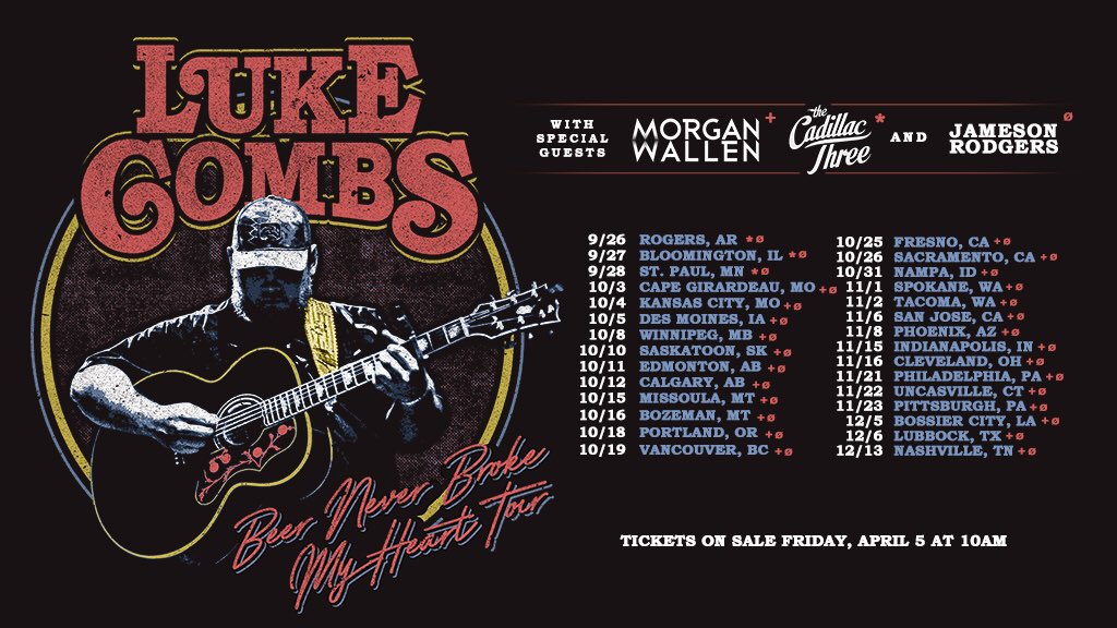 Luke Combs Columbus Ohio 2024 Tour Coral Dierdre